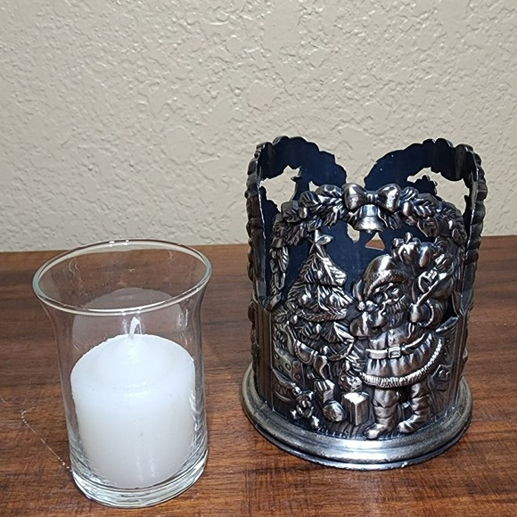 Godinger Silver Art Co LTD Santa Votive Candle Holder - Picture 4 of 7